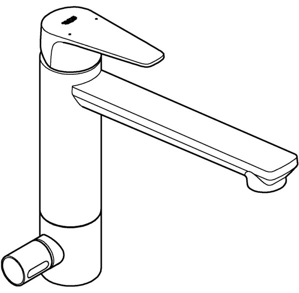 GROHE 31696000 - Drezová batéria BAUEDGE lesklý chróm