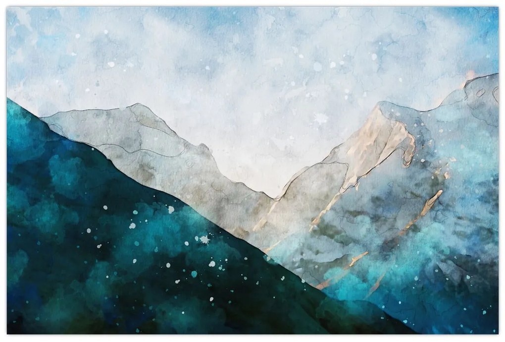 Obraz - Kresba hôr (90x60 cm)