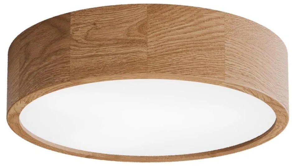 Kúpeľňové stropné svietidlo CLEO so senzorom, 3xE27/24W/230V, pr. 37,5 cm, IP54, dub