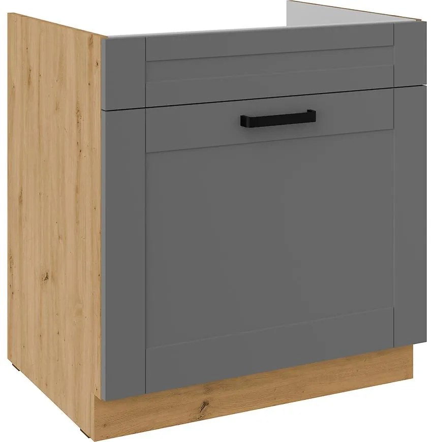 Kuchynská skrinka Luna dustgrey/artisan 80ZL 1S BB