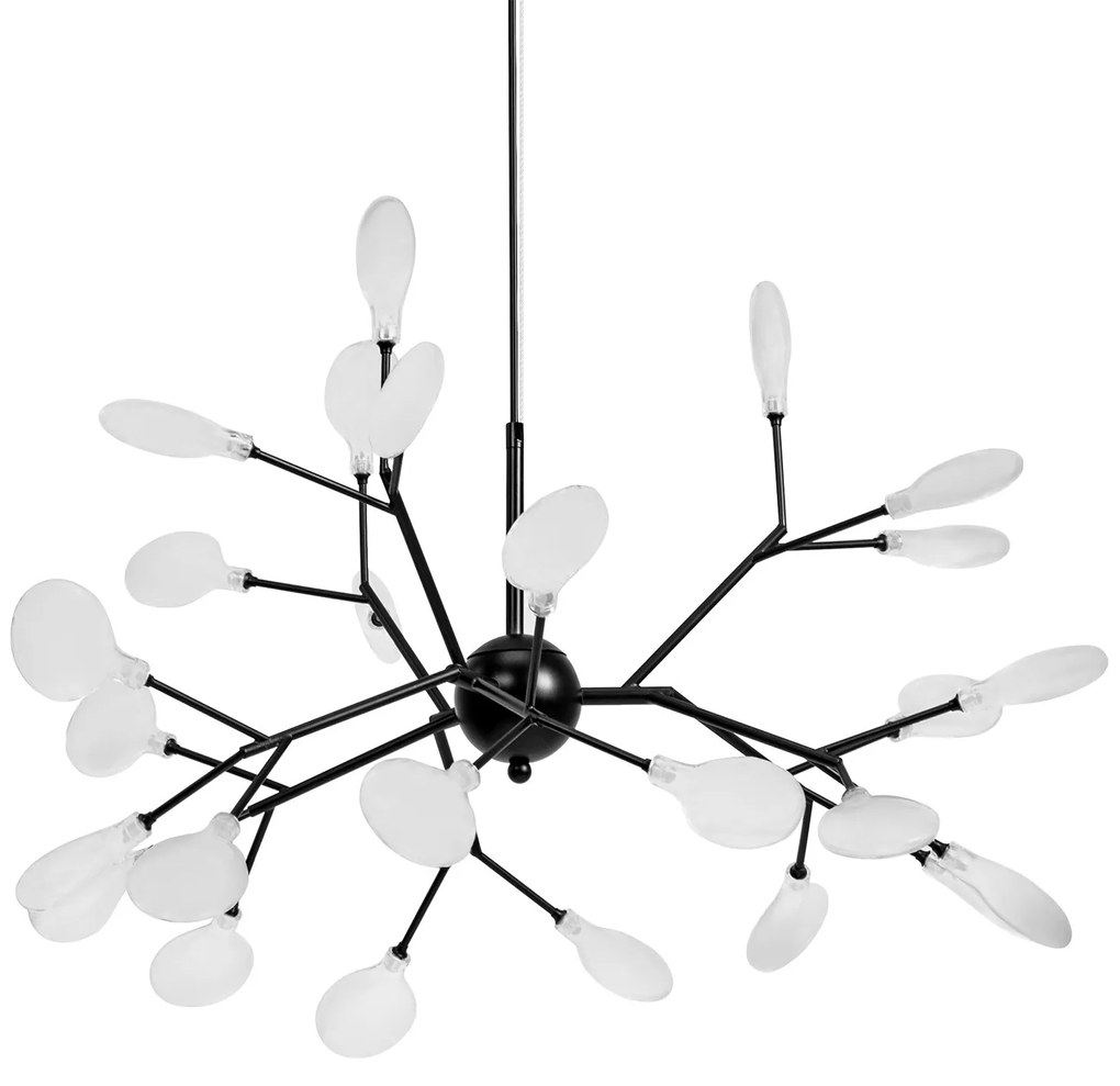 Závesná lampa La Belle XXXX čierna/biela