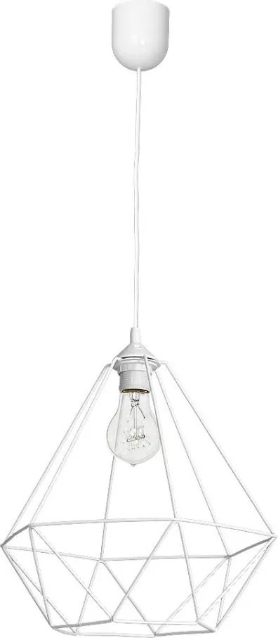 Závesné svietidlo BASKET 1xE27/60W/230V biela