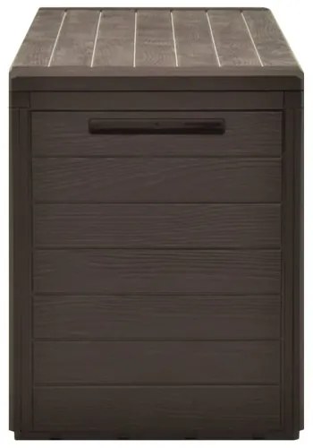 vidaXL Záhradný úložný box hnedý 116x44x55 cm-