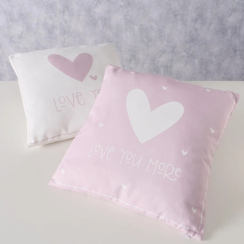 Štvorcový vankúš Lovelyn Variant: Ružový