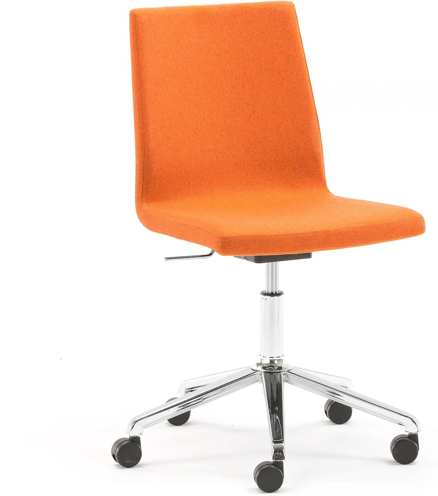 Konferenčná stolička Perry, Sitness funkcia, oranžové čalúnenie