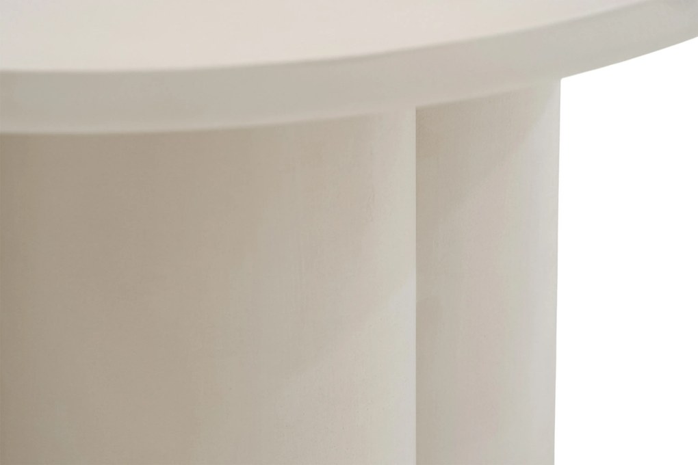 Súprava konferenčných stolíkov Clav 60 cm a Cylindus 80 cm - béžový