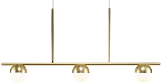Nordlux - Luster na lanku CONTINA 3xG9/5W/230V mosadz