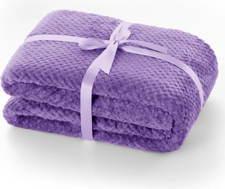 Fialová deka z mikrovlákna DecoKing Henry, 70 x 150 cm