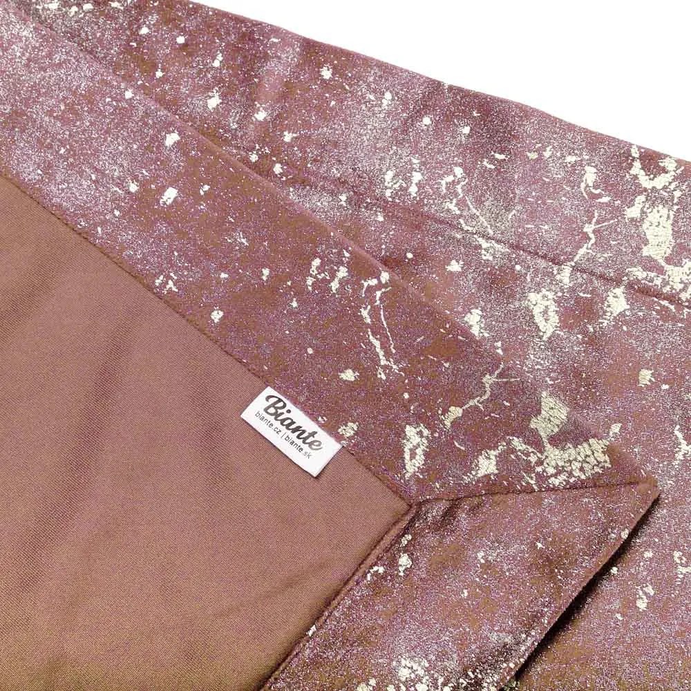 Biante Zamatový prehoz na posteľ Isabela IBL-013 Gold Design staroružový 140x220 cm