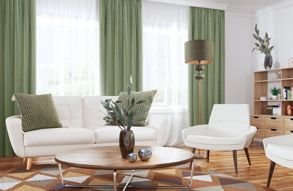 ZÁCLONA NA PÁSKE TAMINA 350X270 CM BIELA