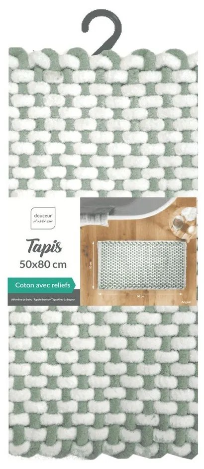 Zelená kúpeľňová predložka 50x80 cm Rafael – douceur d'intérieur