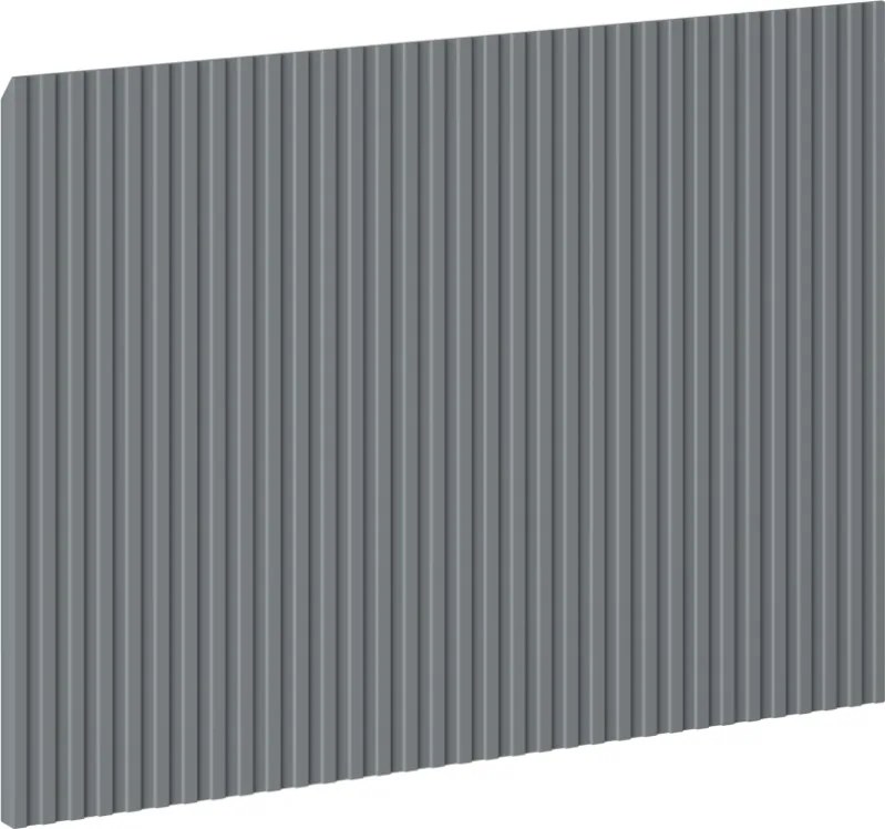 Mexen Mexen, Rýhované čelo pre korpus kúpeľňovej skrinky 60 x 43,5 cm, matný grafit - 91A20-0600-470-1-66