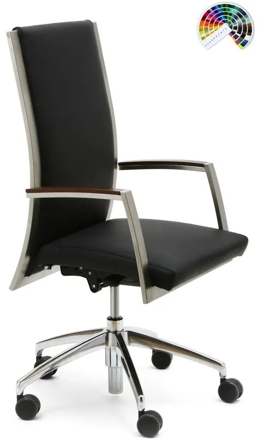 FORMDESIGN Dizajnové kancelárske kreslo FERMATO UNA 100 čalúnenie KOMFORT koženka