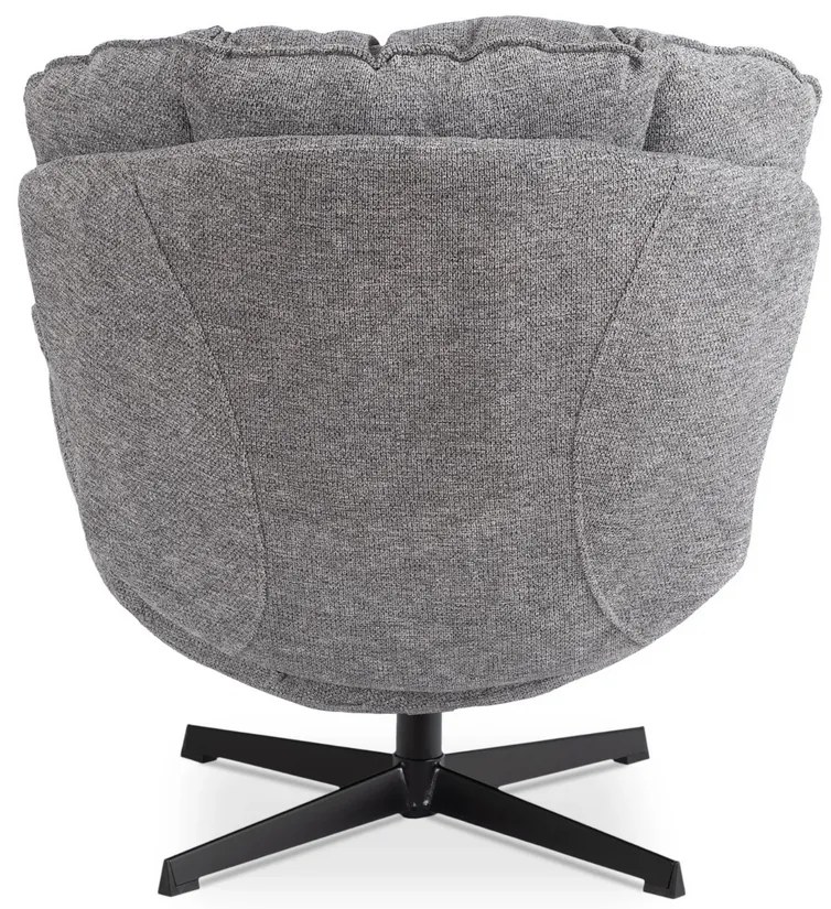 Relaxačné otočné kreslo DALILA sivé