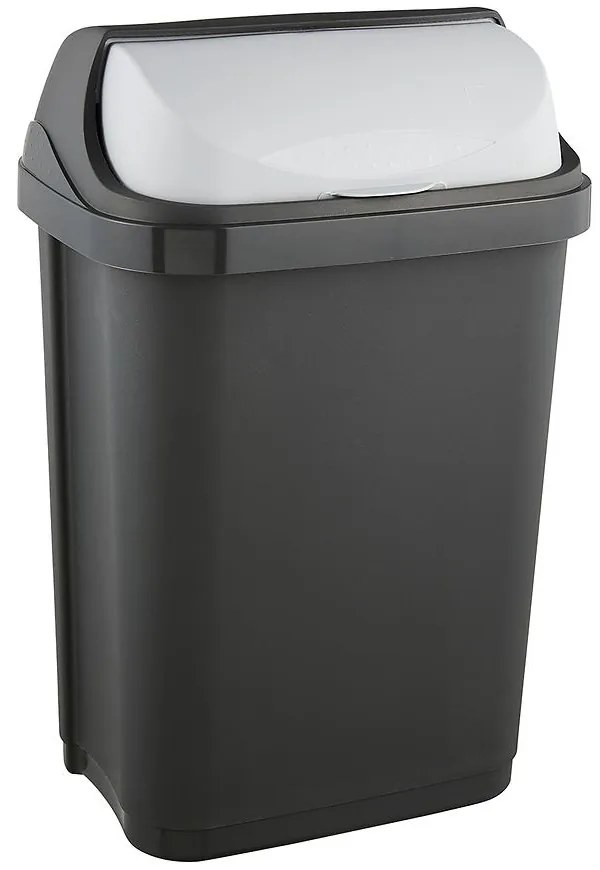 Odpadkový kôš s rolovacím vekom 10 L