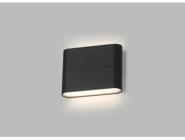 LED2 - LED Vonkajšie nástenné svietidlo FLAT 2xLED/3W/230V antracit IP54