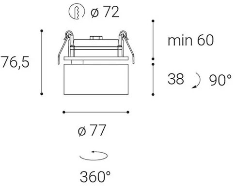 LED2 KLIP, BB DIM 11W 2700K 21507233DT