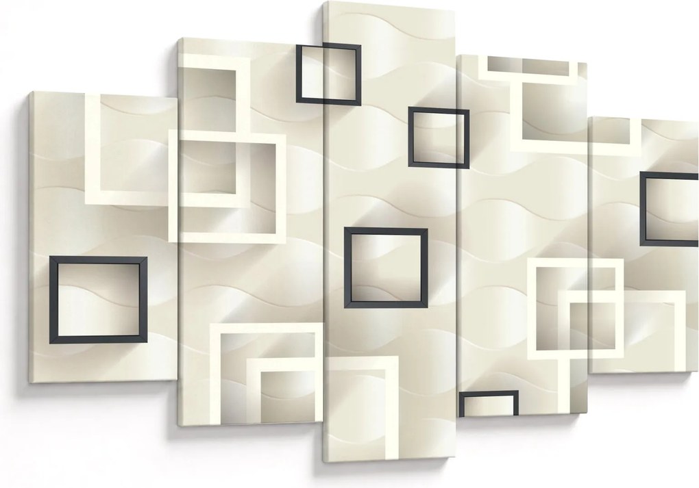 Geometrický abstraktný obraz (150x105 cm)