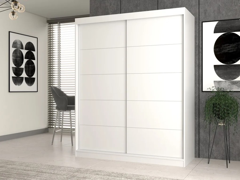 Šatníková skriňa IGA I 160 cm biela