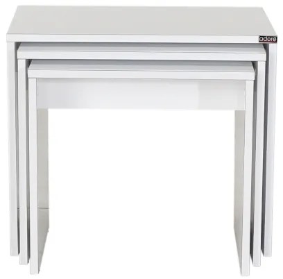 SADA 3x Konferenčný stolík biela