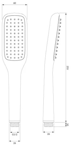 OMNIRES HUDSONX-PCR - Sprchová sada HUDSONX lesklý chróm