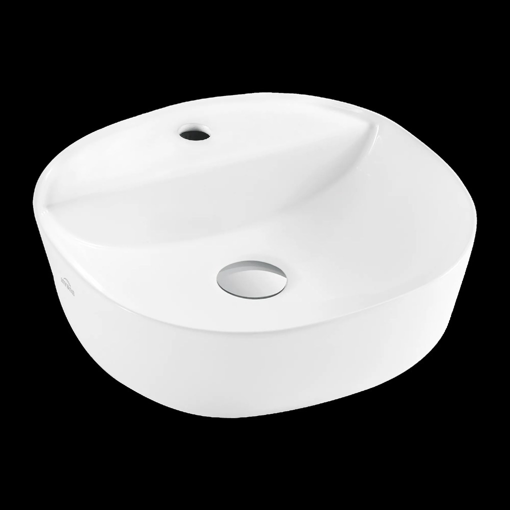 Invena Pejto, umývadlo na dosku 400x400x120 mm, biela lesklá, INV-CE-17-001-C