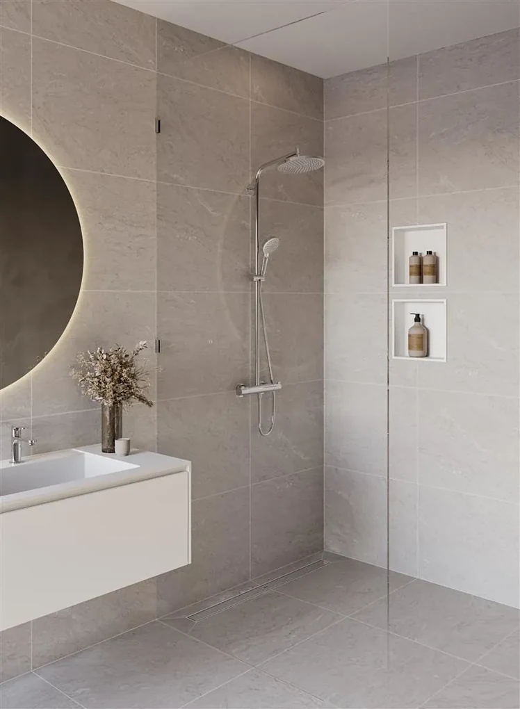 Hansgrohe RainDrain Allround, úplná sada sprchového žľabu 900 pre štandardnú/plochú inštaláciu, nerez, HAN-56188800