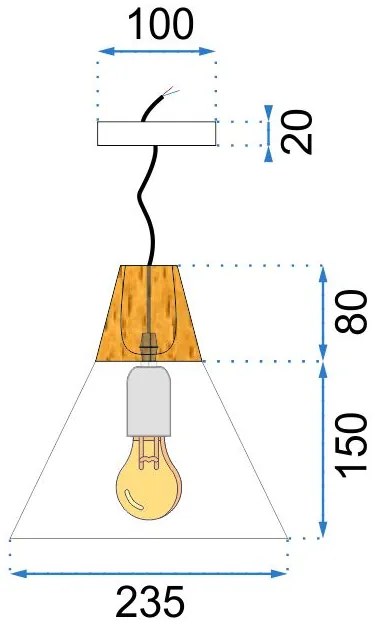 Dekorstudio Retro stropná lampa Loft Scandi C sivá