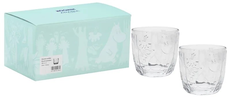 Pohár Moomin 0,28l, 2ks / čirý