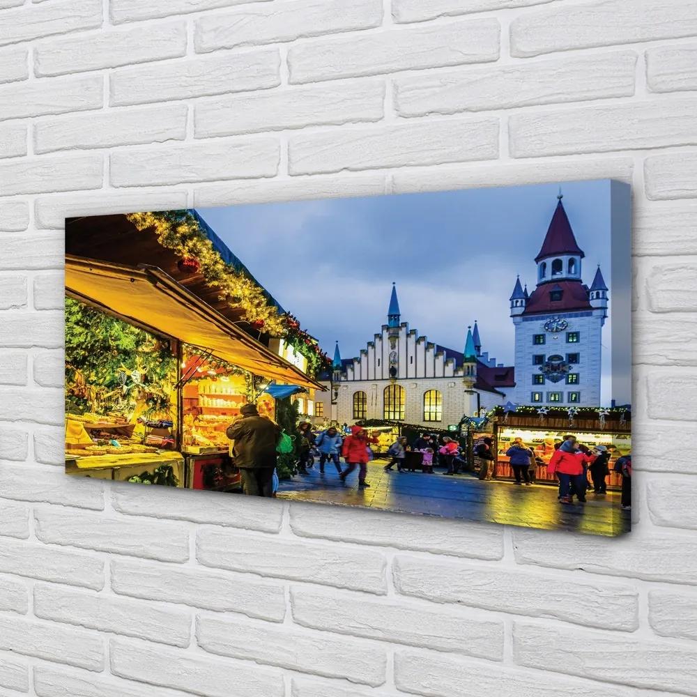Obraz na plátne Nemecko Old Market prázdniny 125x50 cm
