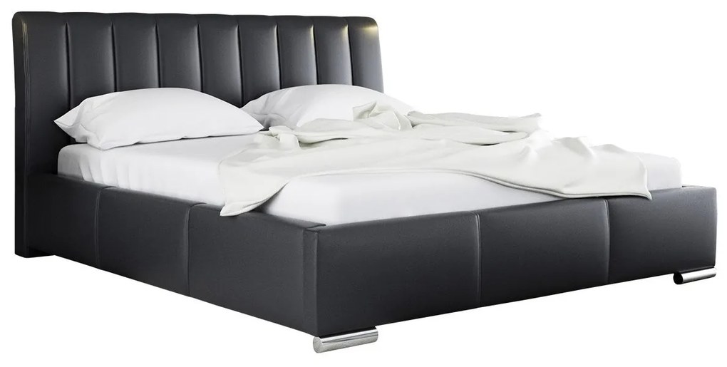 Posteľ Mayoro, Rozmer postele: 180x200, Dostupné poťahy: ekokoža Soft 011 (čierna)