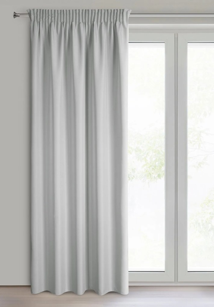 ZÁVES NA PÁSKE RITA 140X270 CM SIVÁ