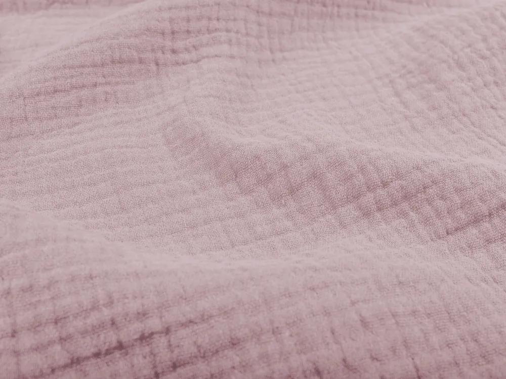 Biante Detské mušelínové posteľné obliečky do postieľky Nature MSN-008 Pastelovo fialkové Do postieľky 90x140 a 40x60 cm