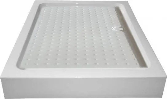 BPS-koupelny Obdĺžniková akrylátová sprchová vanička SXL03F WH 130x80 biela