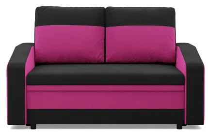 Pohovka ORION čierna / fuchsiová