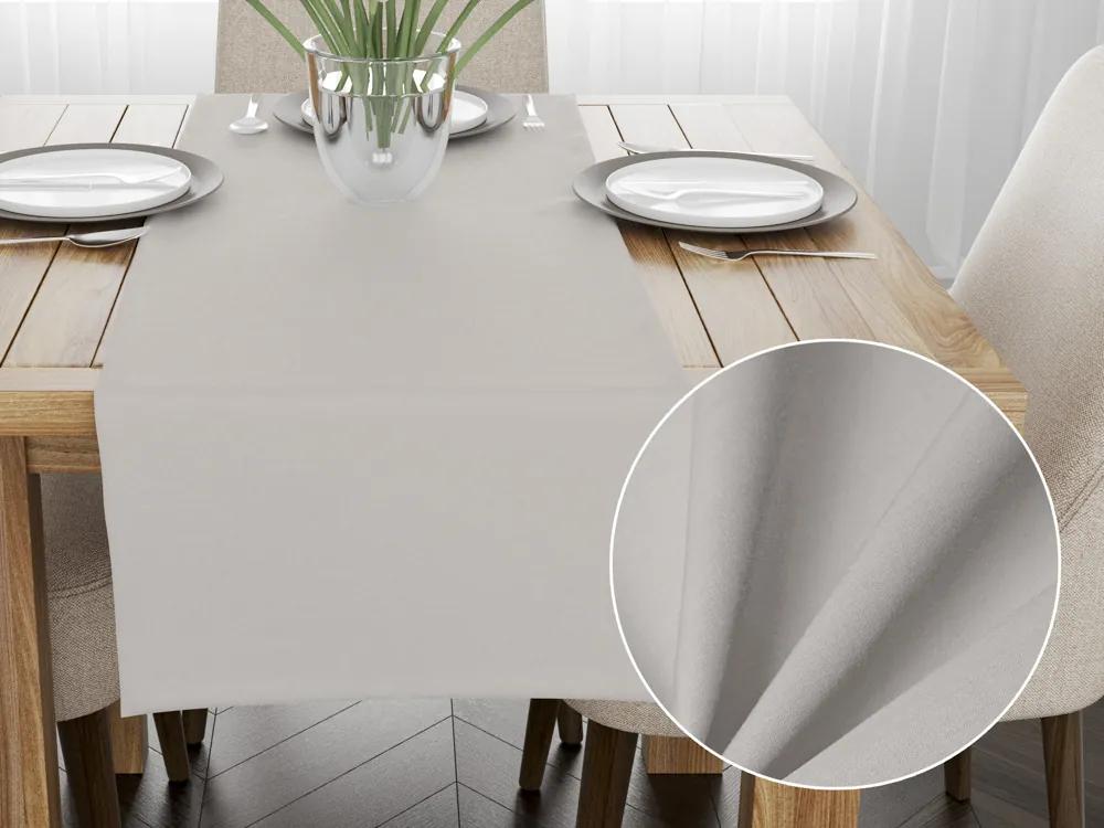 Biante Bavlnený behúň na stôl Torino TON-007 Svetlo sivý 20x140 cm