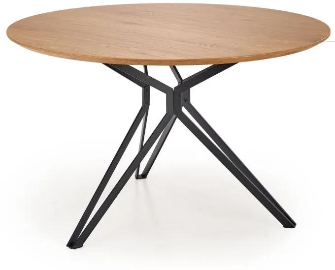 Okrúhly jedálenský stôl PIXEL 120 - zlatý dub