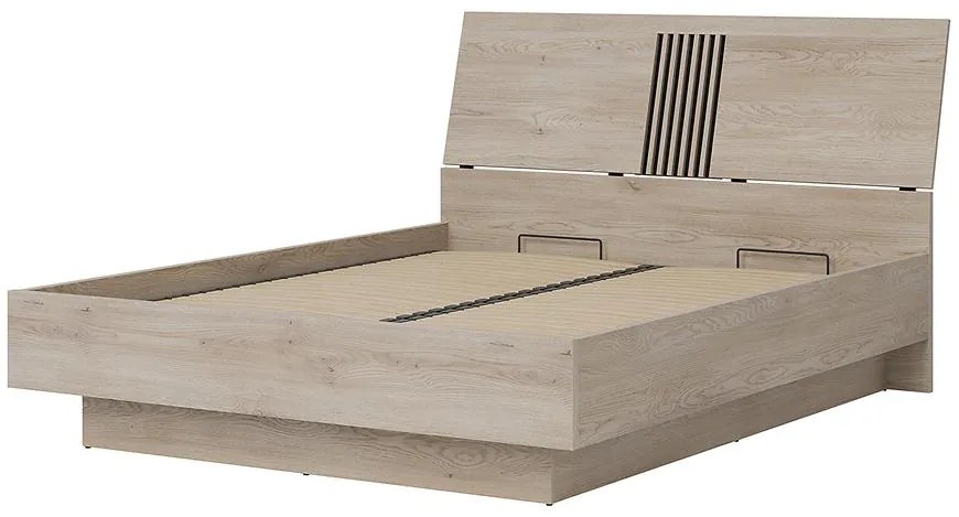 Posteľ 160 Z Sip Mati Mi18/160 Dub Crem/čierna