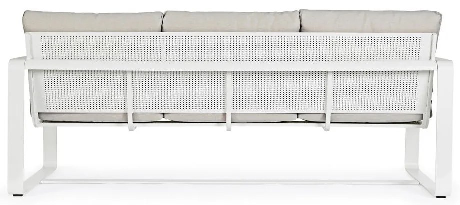 Biela hliníková záhradná pohovka Merrigan – Bizzotto