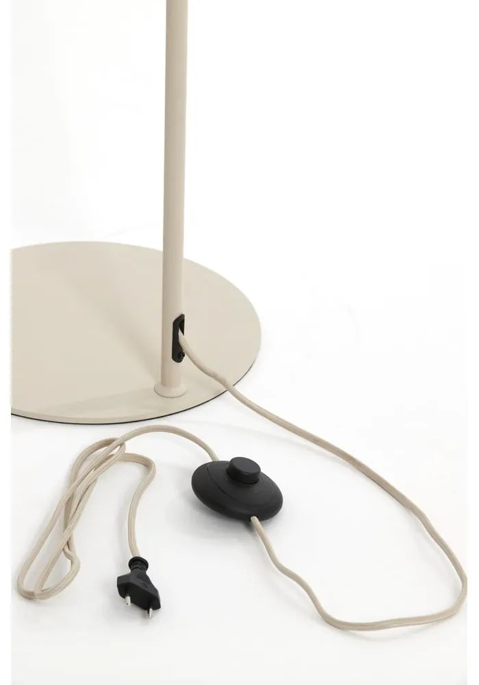 Béžová stojacia lampa s textilným tienidlom (výška 156,5 cm) Elati – Light & Living