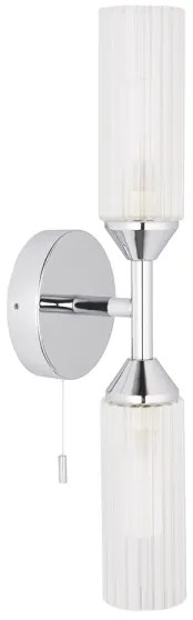 Endon 97172 - Kúpeľňové nástenné svietidlo NATORI 2xG9/3W/230V IP44 lesklý chróm