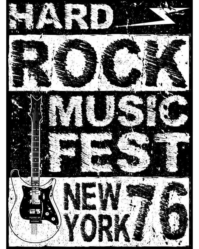 Ceduľa Hard Rock Music Fest New York