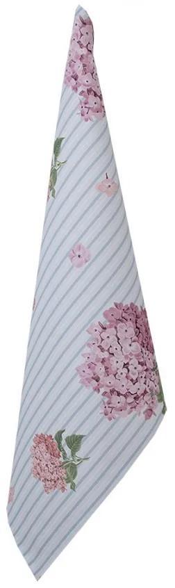 Bavlnená utierka s kvety hortenzie Vintage Grace I - 50*70 cm