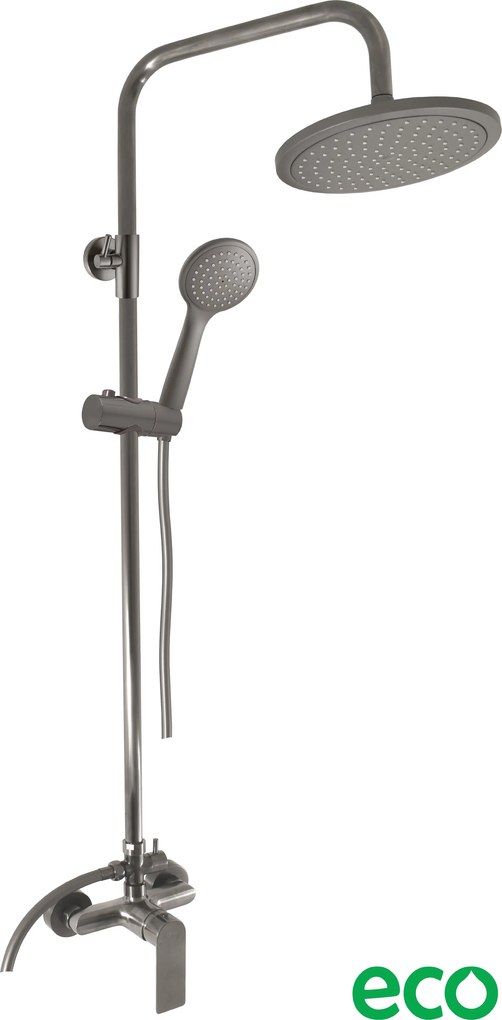 Slezák - RAV Sprchový komplet so zmiešavacou batériou NIL - NL182.5/5-43MGK, Metal Grey kartáčovaná