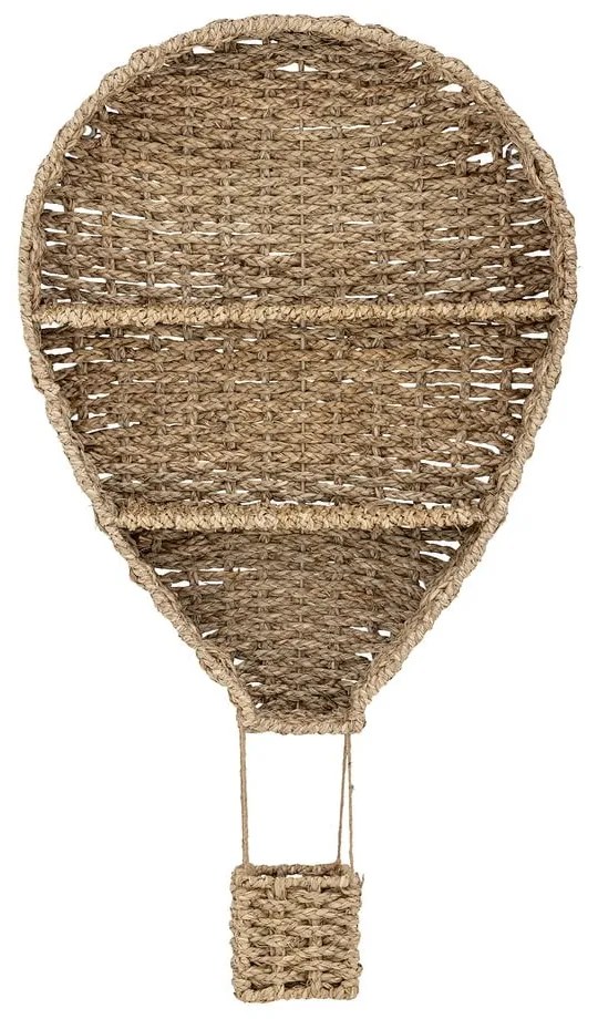 Detská nástenná knižnica z morskej trávy v prírodnej farbe 59x105 cm Ditter – Bloomingville Mini