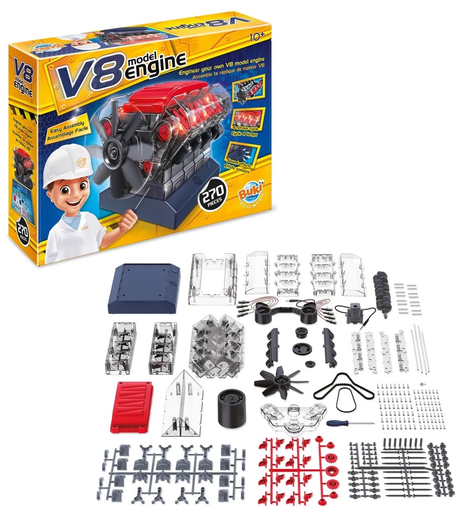 BUKI Stavebnica motora V8