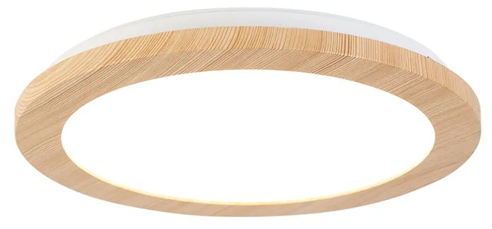 Stropné svietidlo natural 26 cm vrátane LED 3-stupňovo stmievateľné - Linda