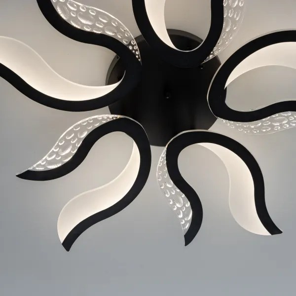 Brilagi - LED Stmievateľný prisadený luster TWIST LED/65W/230V 3000-6500K čierna + DO