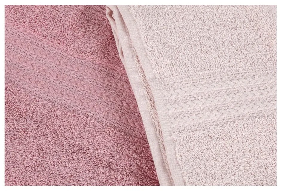 Sada 4 osušiek Rainbow Powder, 70 × 140 cm