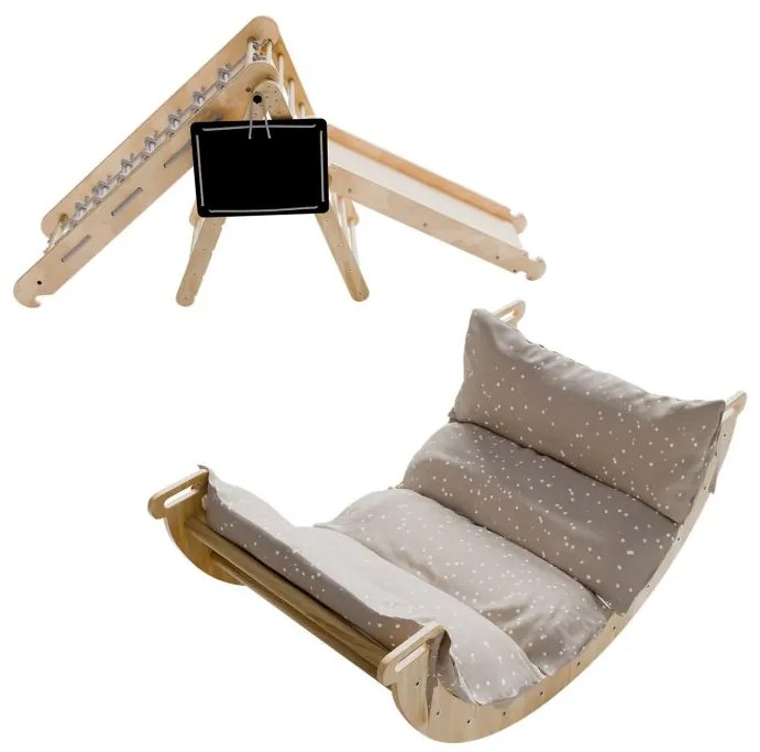 Detská lezecká zostava 5v1, vnútorná, v štýle Montessori